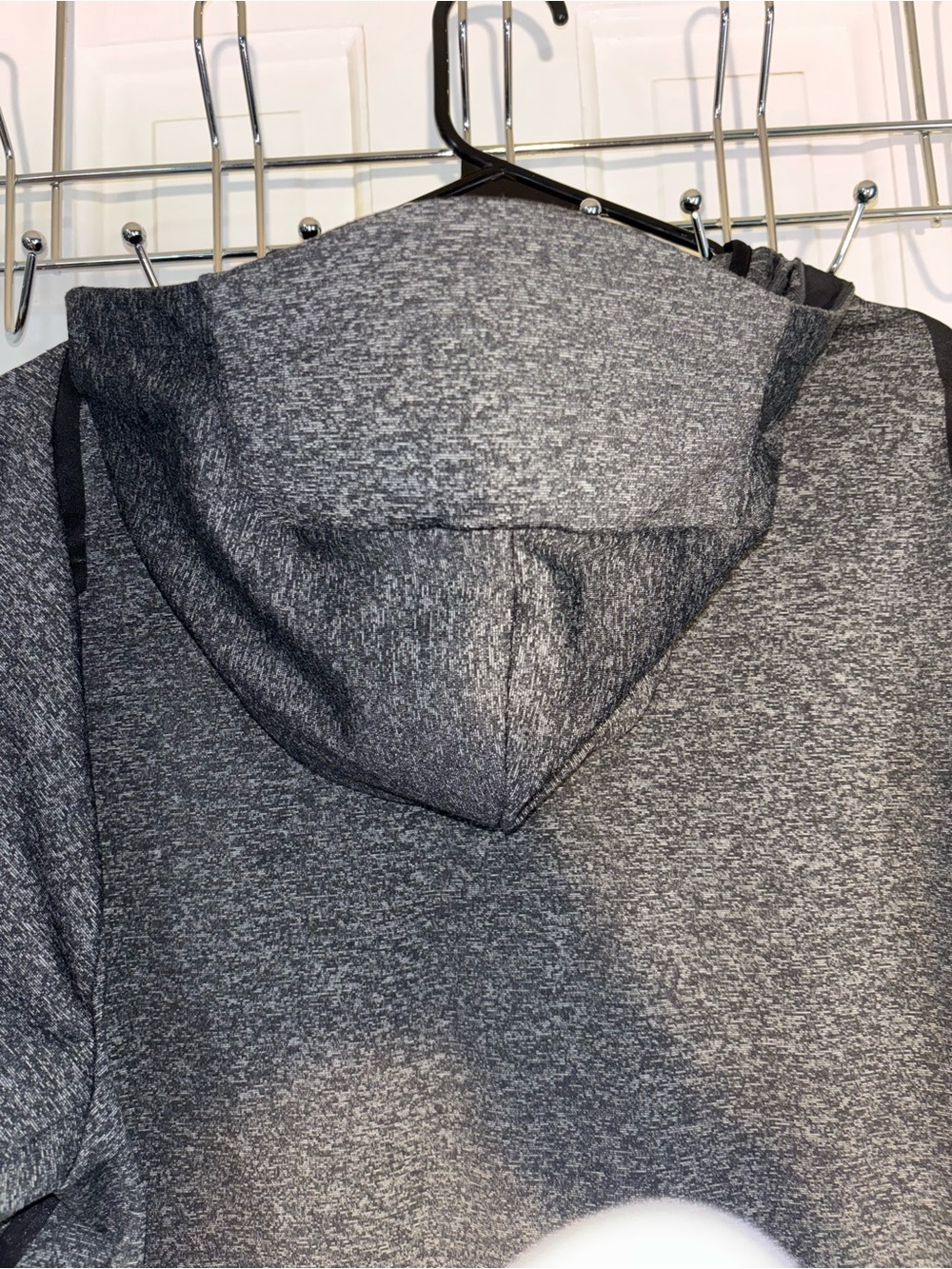 Nike Black Charcoal Gray Dri-FIT Zip Hoodie - Picture 7 of 9